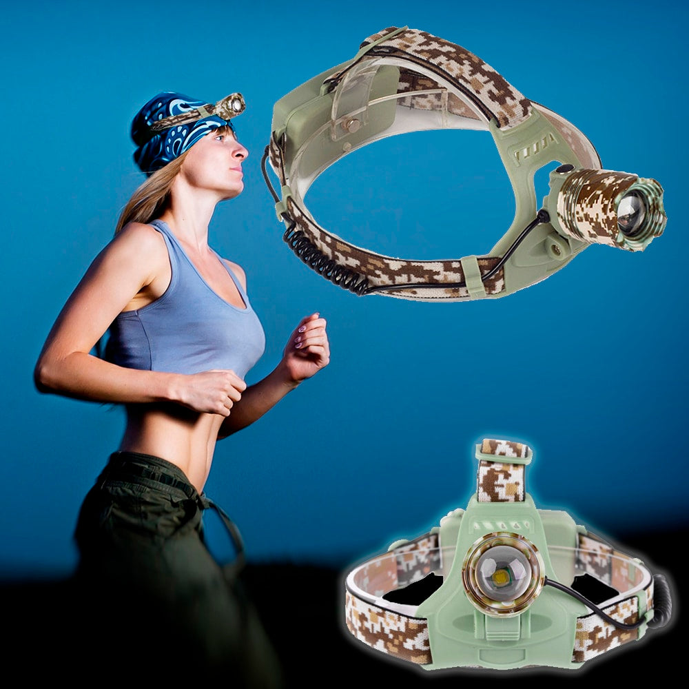 Hodelykt med kamuflasje – kraftig m/3 innstillinger