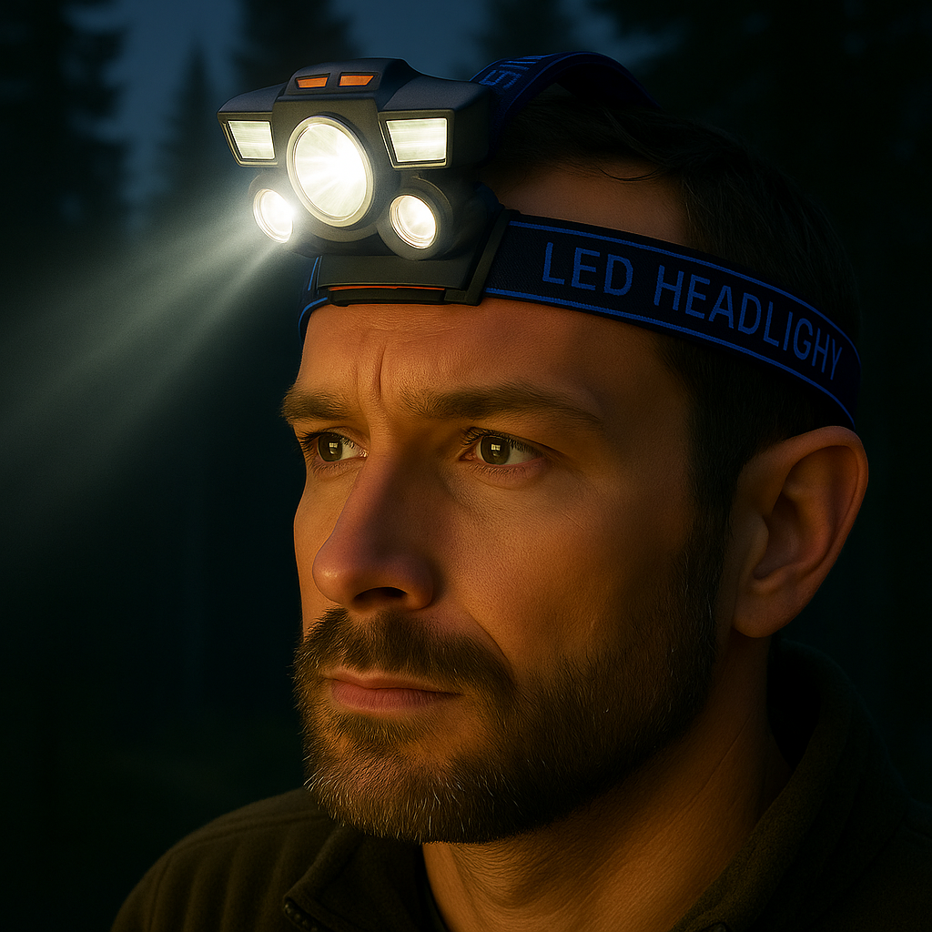 Hodelykt 300 lumen, vannavvisende – 4 lysmoduser