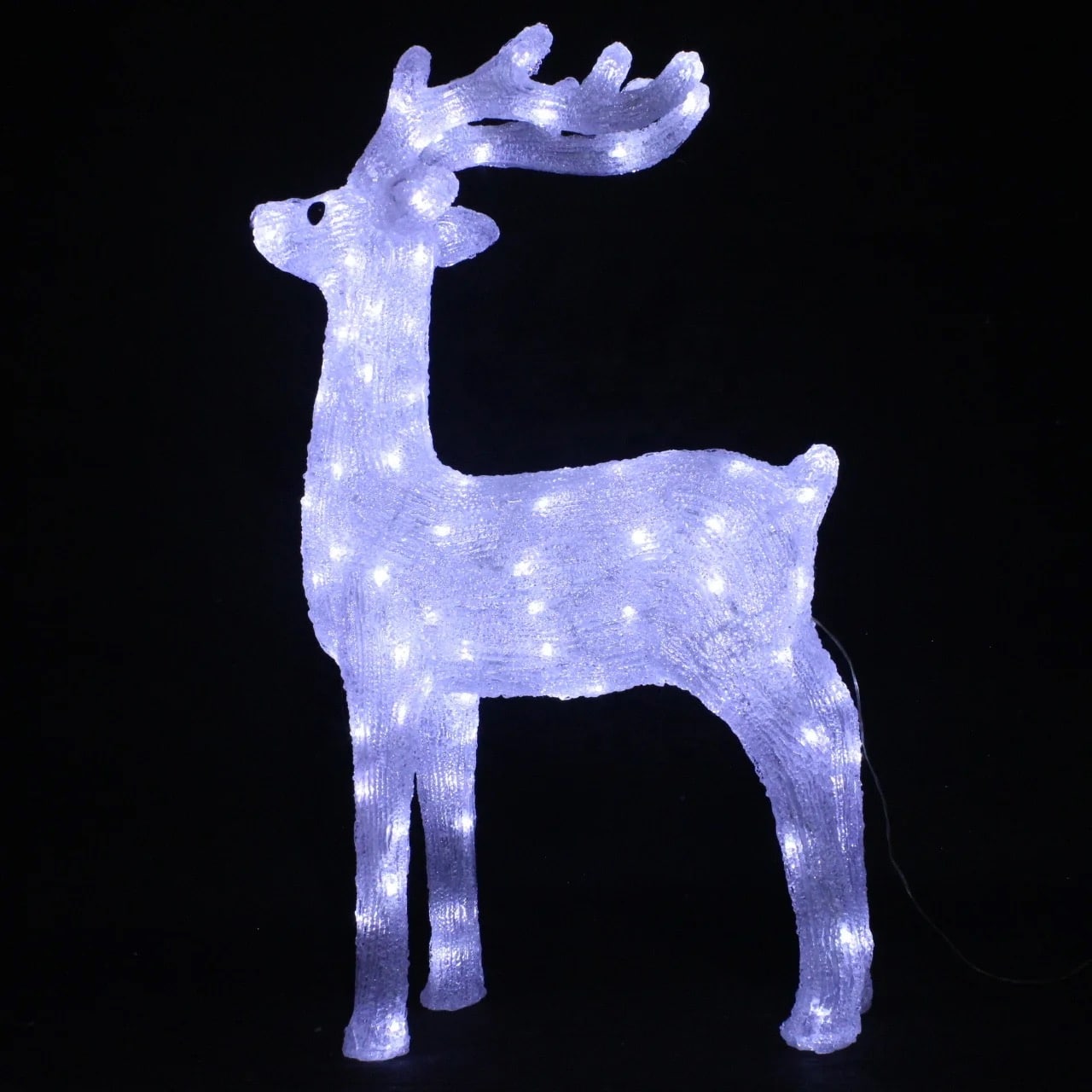 Reinsdyr i Akryl - Høyde 92 cm med LED-lys