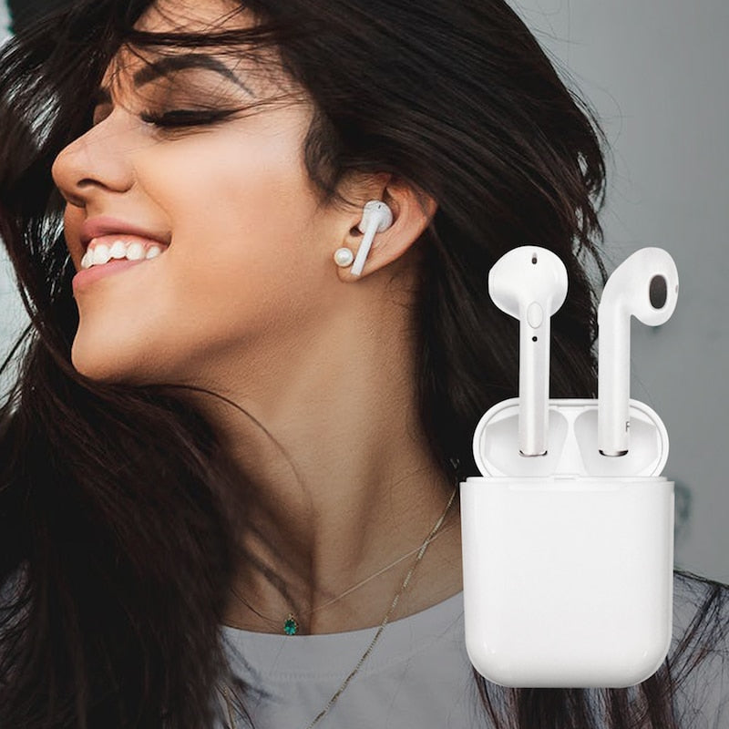 Bluetooth ørepropper med ladeetui