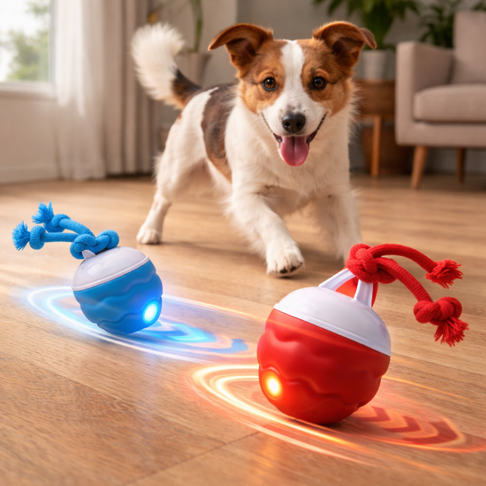 Smart aktivitetsball for hunder – automatisk og interaktiv