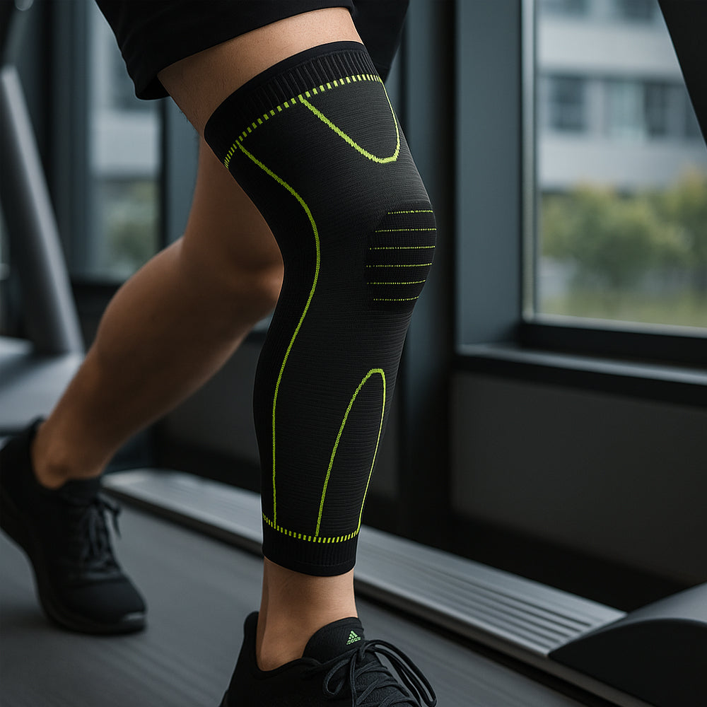 Langt knebind med kompresjon