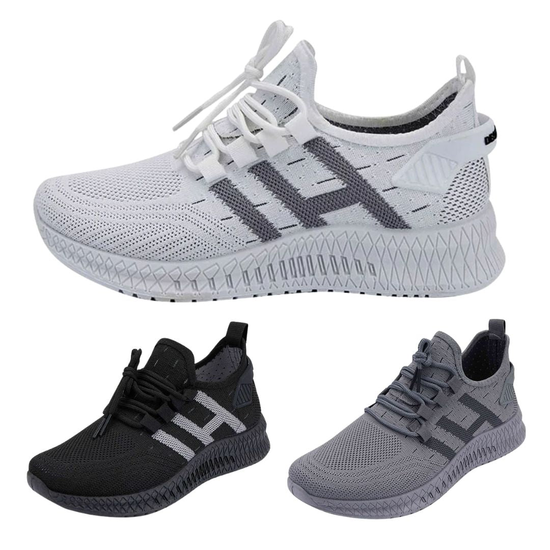 Løpesko/Sneakers for menn, pustende og støtabsorberende