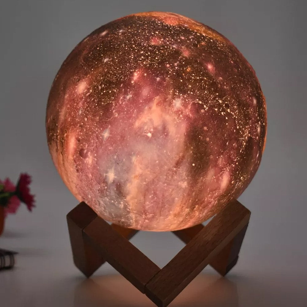 Månelampe –16 farger – LED – m/berøringsfunksjon og fjernkontroll