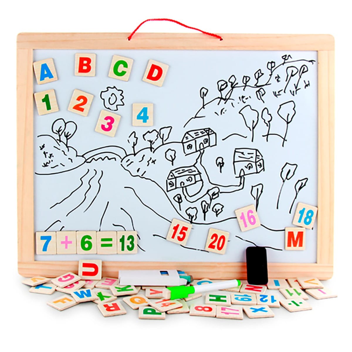 Tegnetavle – magnetisk whiteboard og krittavle