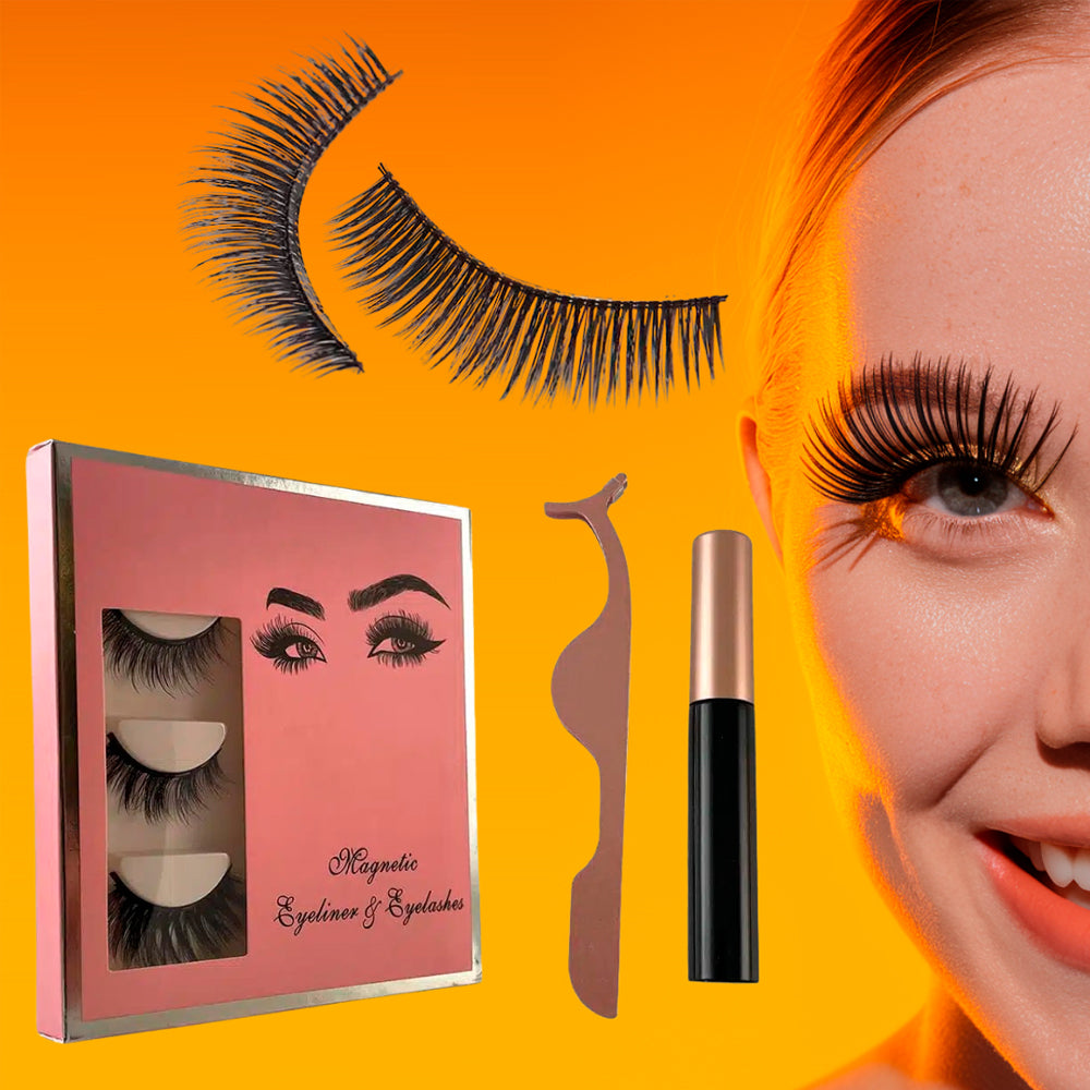 Magnetisk Øyevippesett – 3 par – Gjenbrukbare