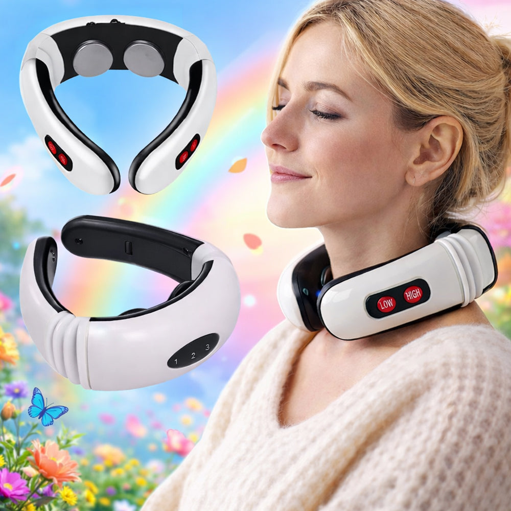 Nakke massasje med puls - 6 programmer/16 nivåer