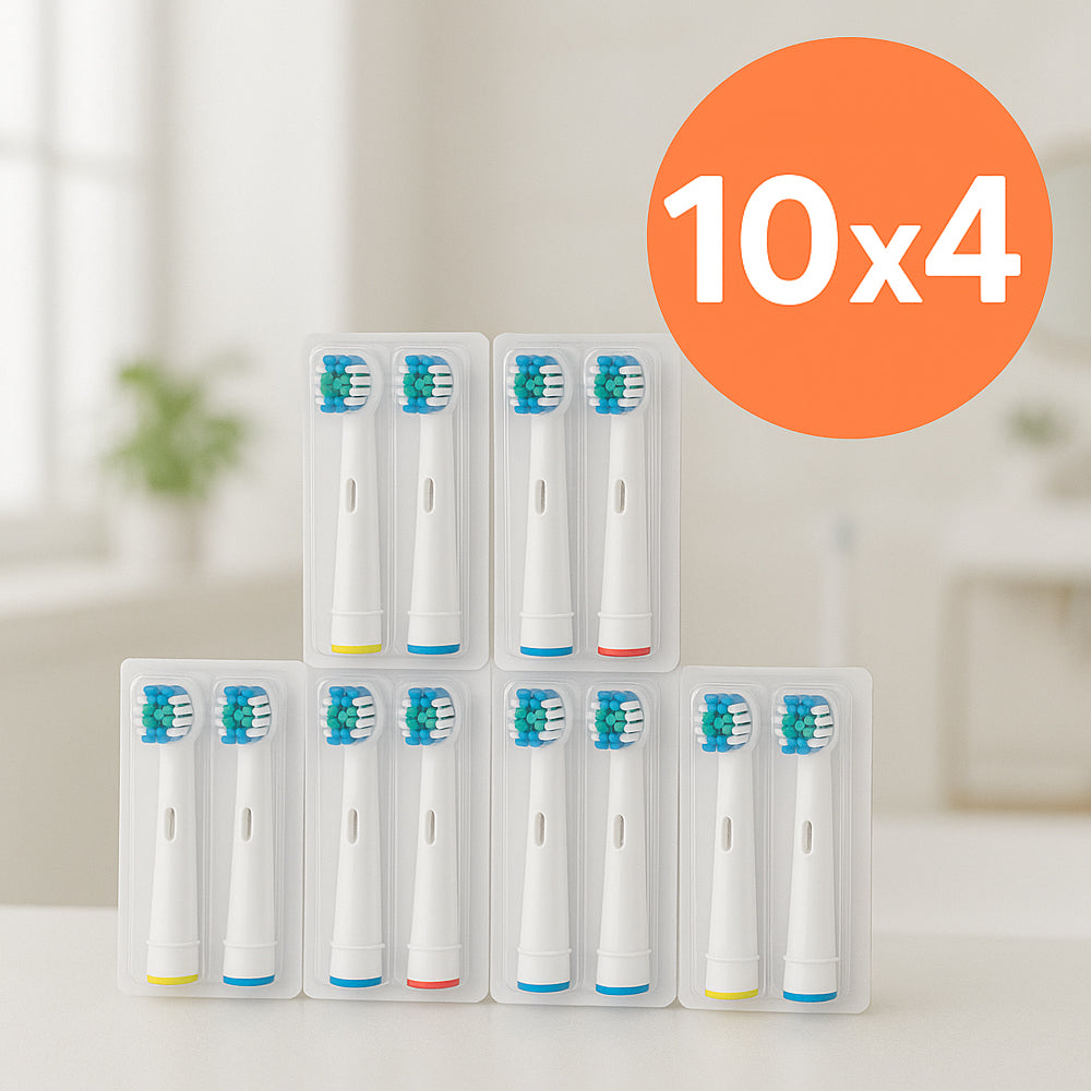 4 x 10 stk. tannbørstehoder til Oral-B