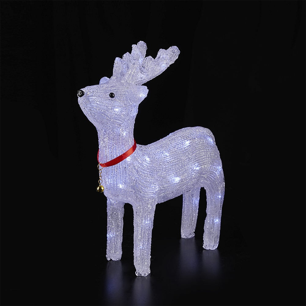 Reinsdyr Akryl - høyde 40 cm med LED-lys