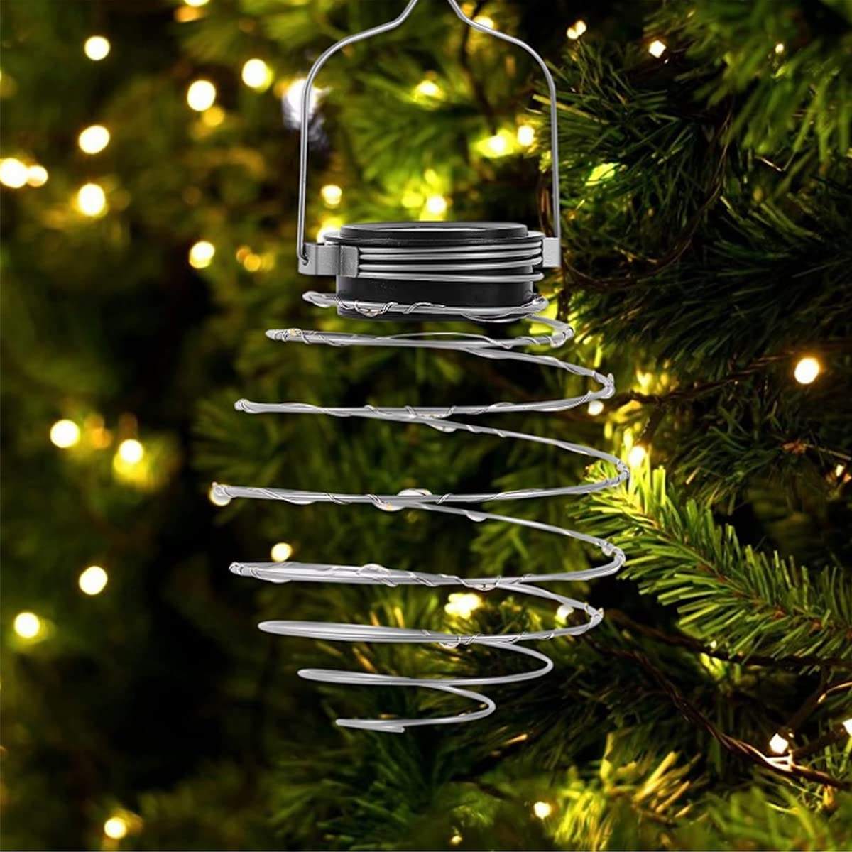Solar Spiral hengelampe – 16 LED med varmt lys