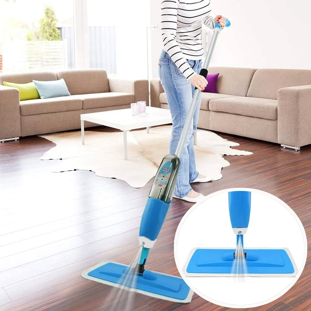 Mikrofiber spraymopp med integrert vanntank