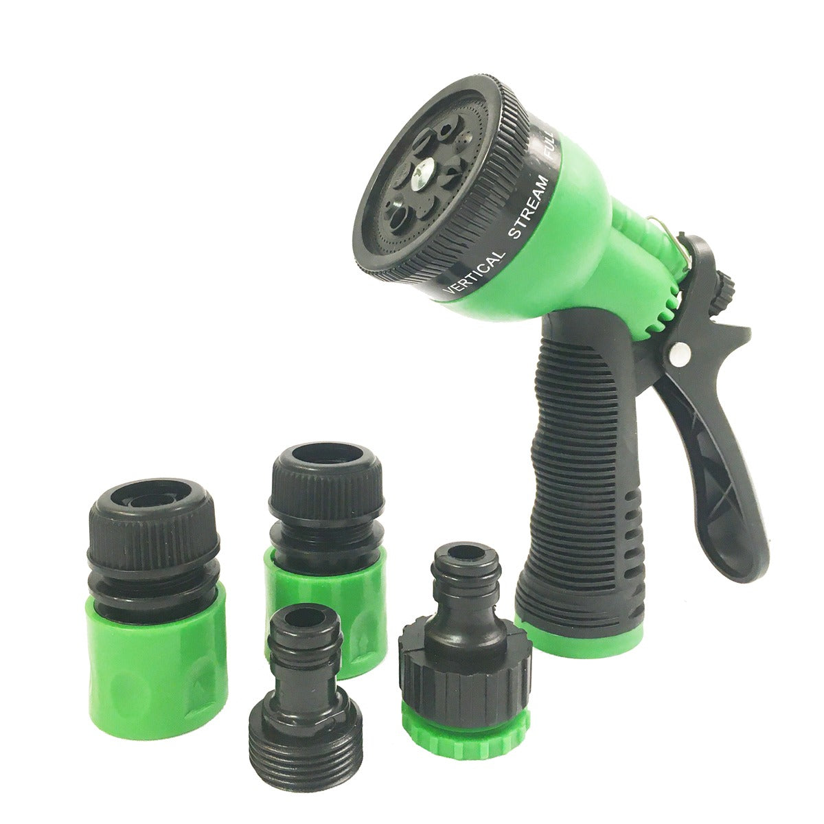 Sprøytepistol og koblingssett til vannslange