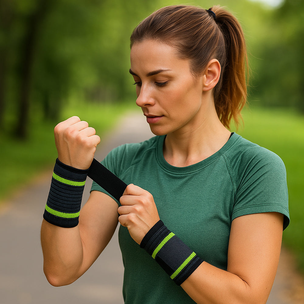 Håndleddsstøtte med kompresjon