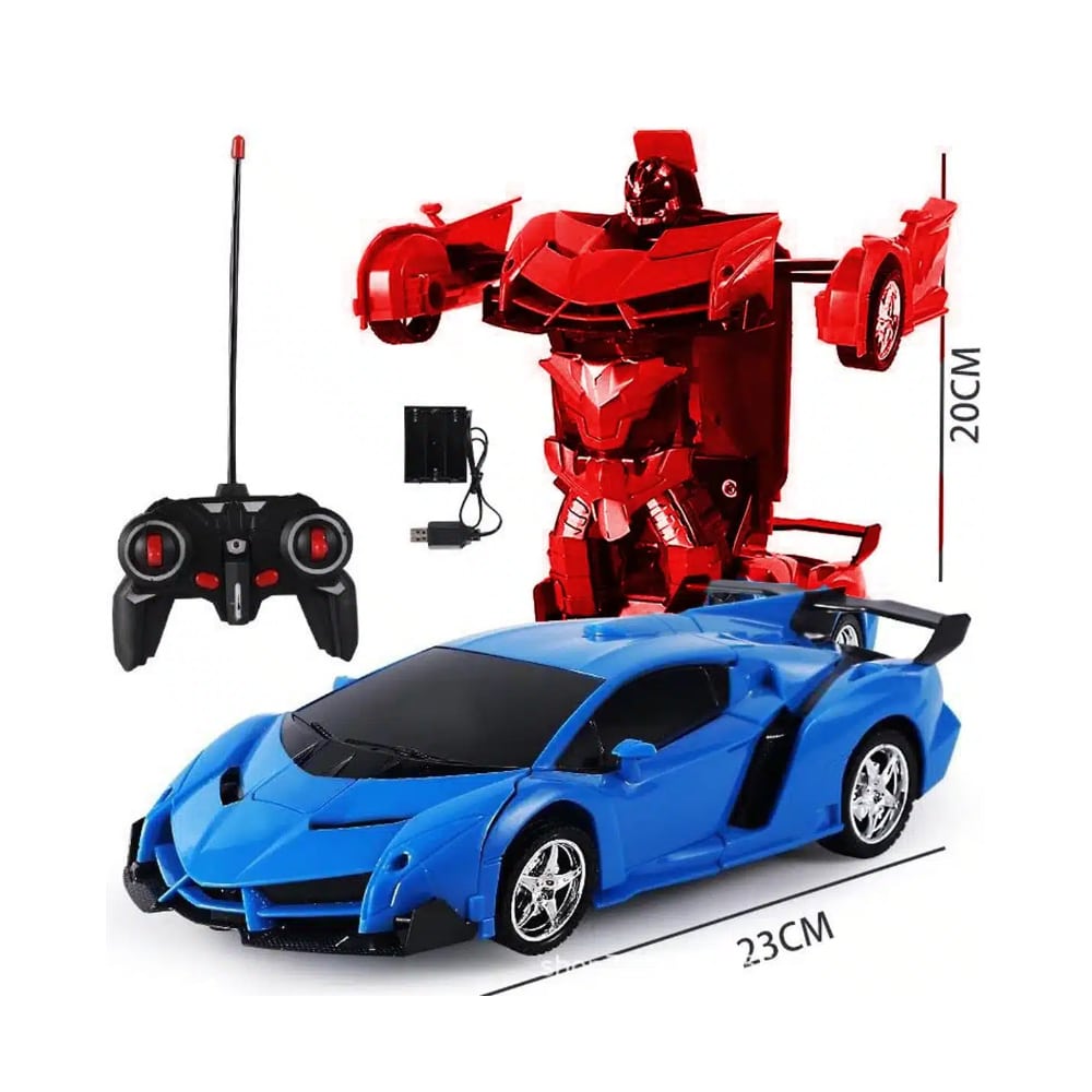 Fjernstyrt Transformerbil med lyd- og lyseffekter