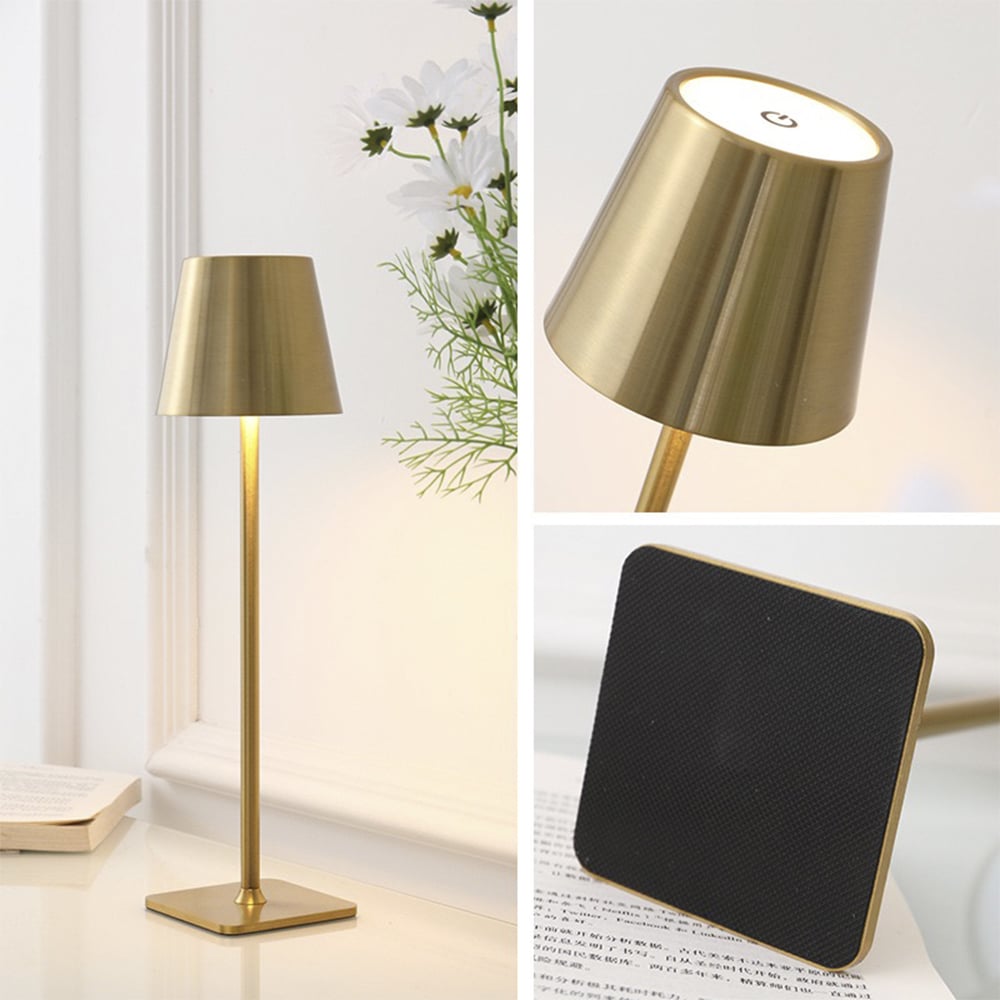 Bordlampe LED med touch - ledningsfri - 4 farger