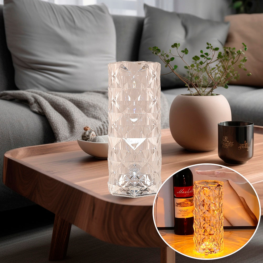 Krystal – Bordlampe m/berøringsfunksjon