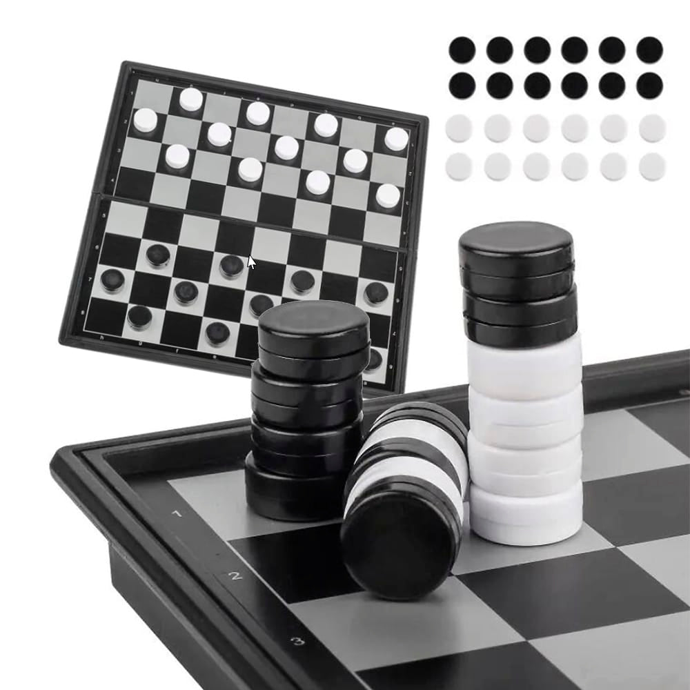 Dame – Magnetisk Spill for Reiser og Hjemmebruk