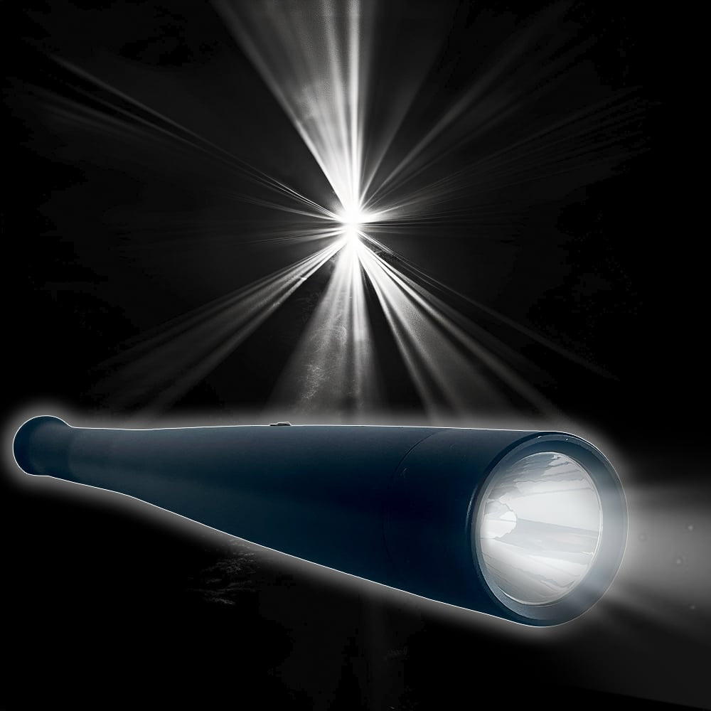 Kraftig lommelykt 1.000 lumen
