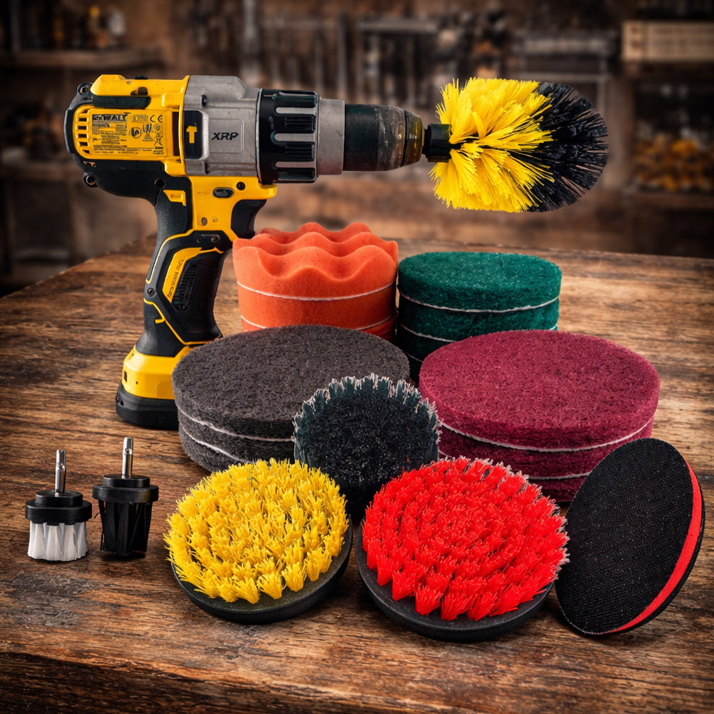 Rengjøringsbørster - 4-i-1, 12-i-1 eller 22-i-1