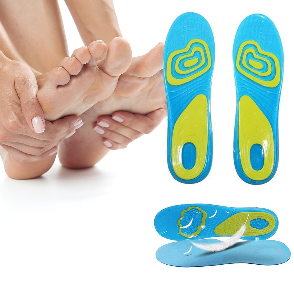 Trykaflastende gel-såler