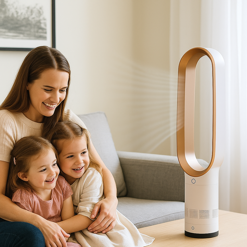 Luftblåser/Vifte uten roterende blader