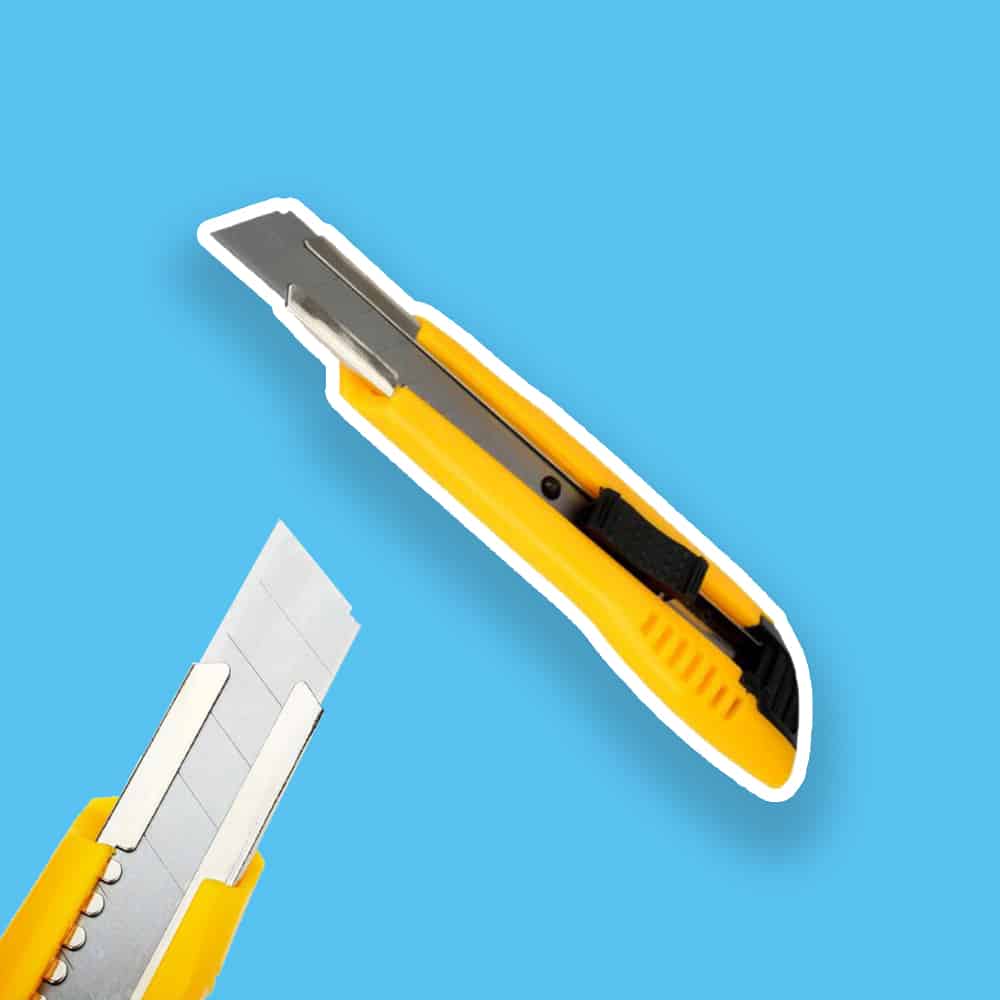 Hobbykniv med 18 mm avbrytbare blader