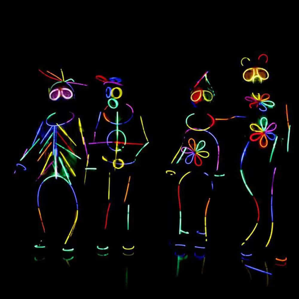 Selvlysende Kostyme - 8 farger -