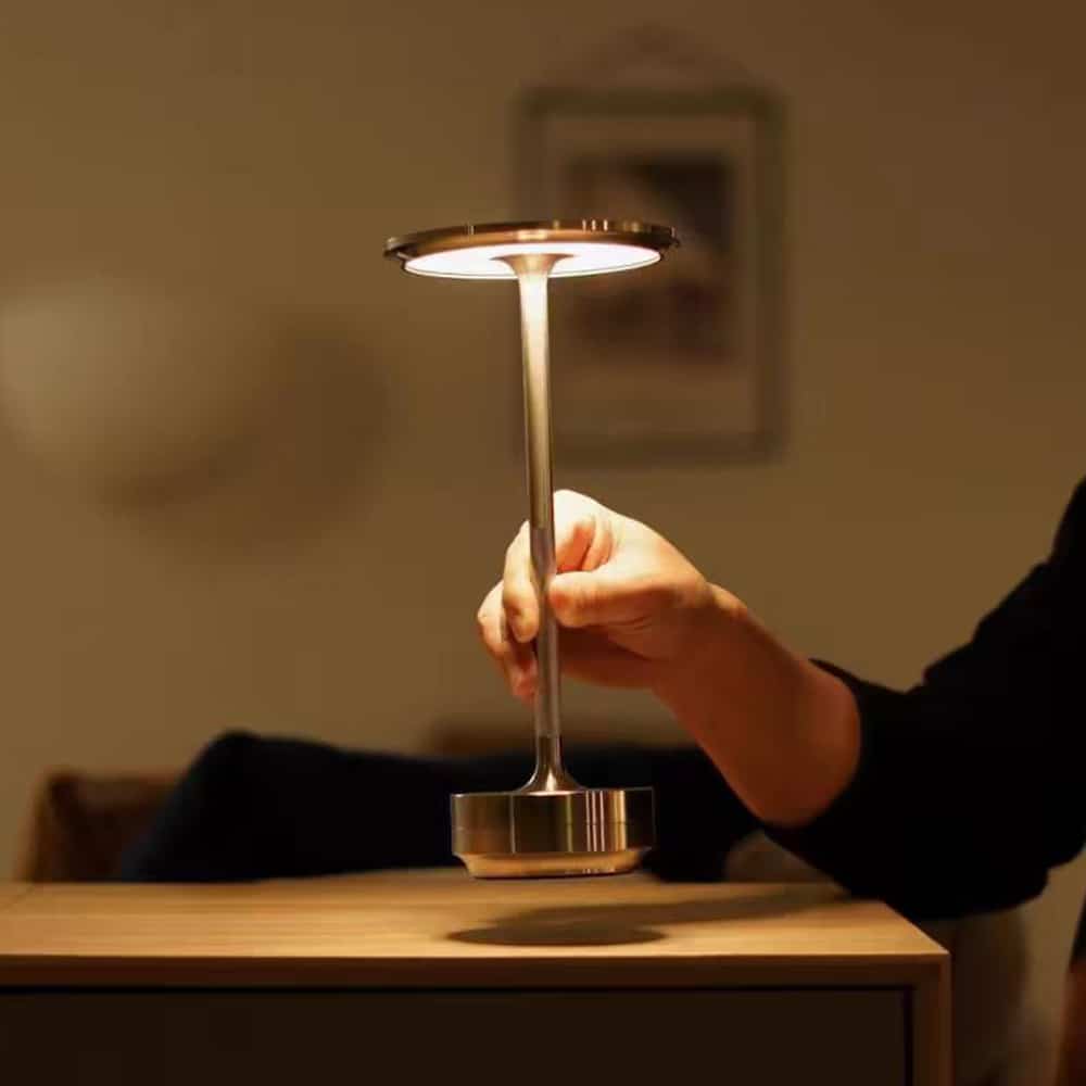 Bordlampe LED m/touch & oppladbar funksjon