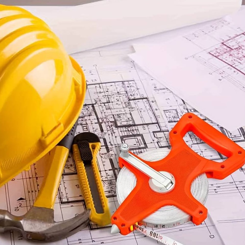 Målebånd på Gaffel 50 Meter - Presisjon og Holdbarhet for Profesjonell Bruk