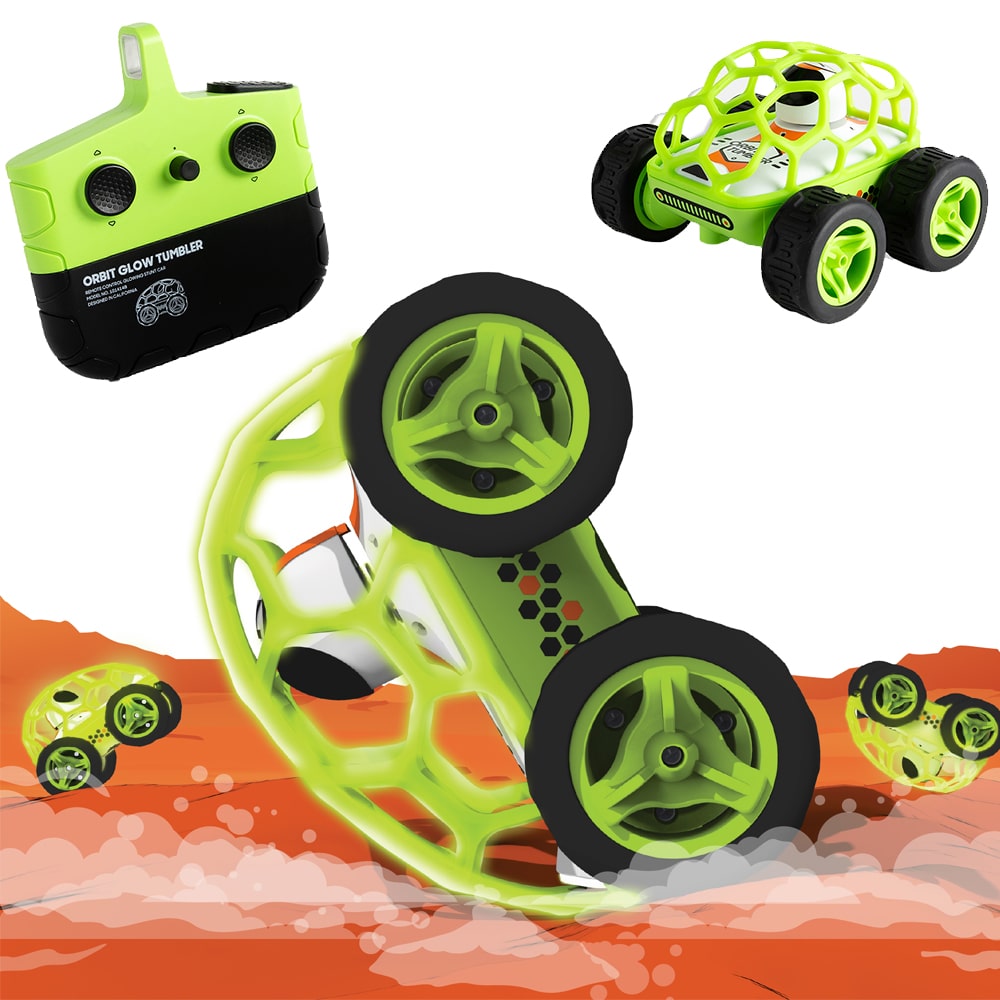 Orbit Tumbler – Fjernstyrt Stuntbil med LED-lys