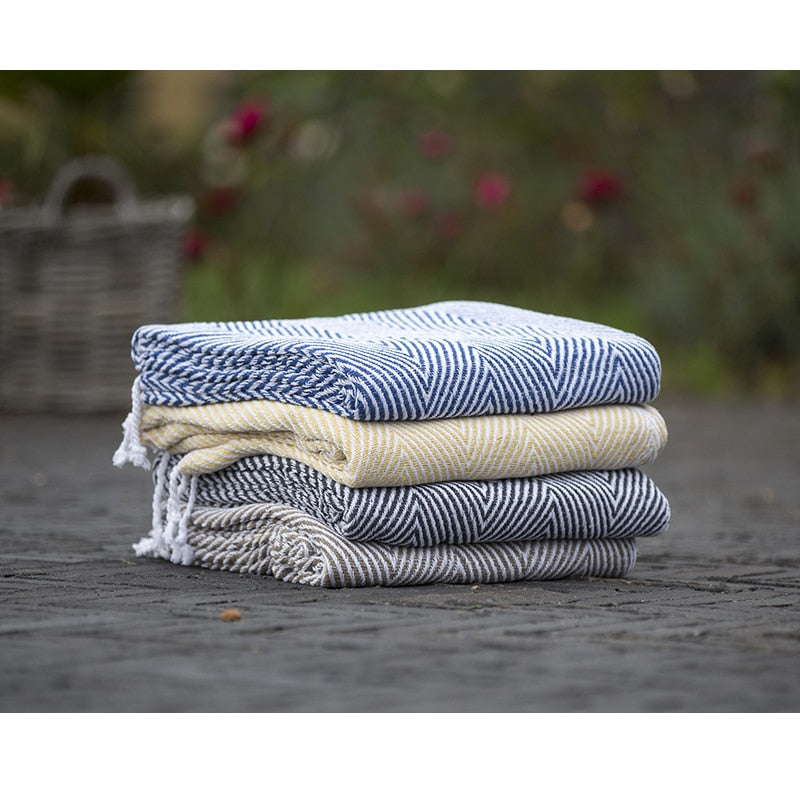 Bomullspledd i 100% bomull 135 x 200 cm. fra Rugs’N’More