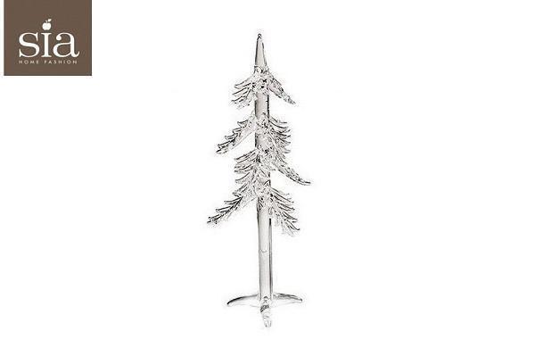 Glassjuletre (22 cm.) fra Sia Home Fashion