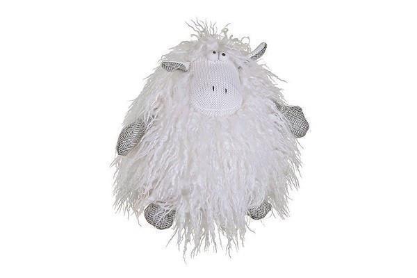 Hvitt stofsdyr (20 cm / 40 cm.) fra SIA Home Fashion