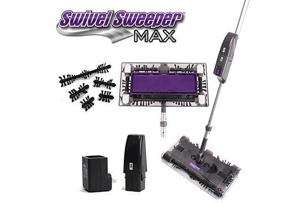 Smart Swivel Sweeper MAX - rengjøringsbørste med roterende børstehoder - automatisk feiekost på salg nå