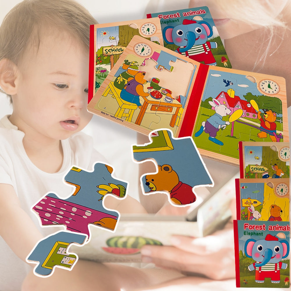 Min lille puslespillbok - puslespill for de minste barna med morsomme motiver