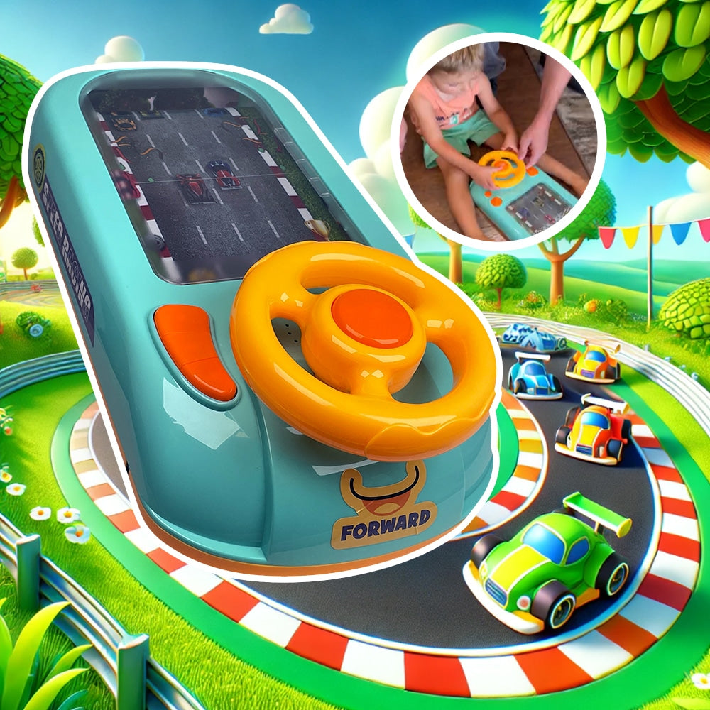 Morsomt og interaktivt ratt til de minste