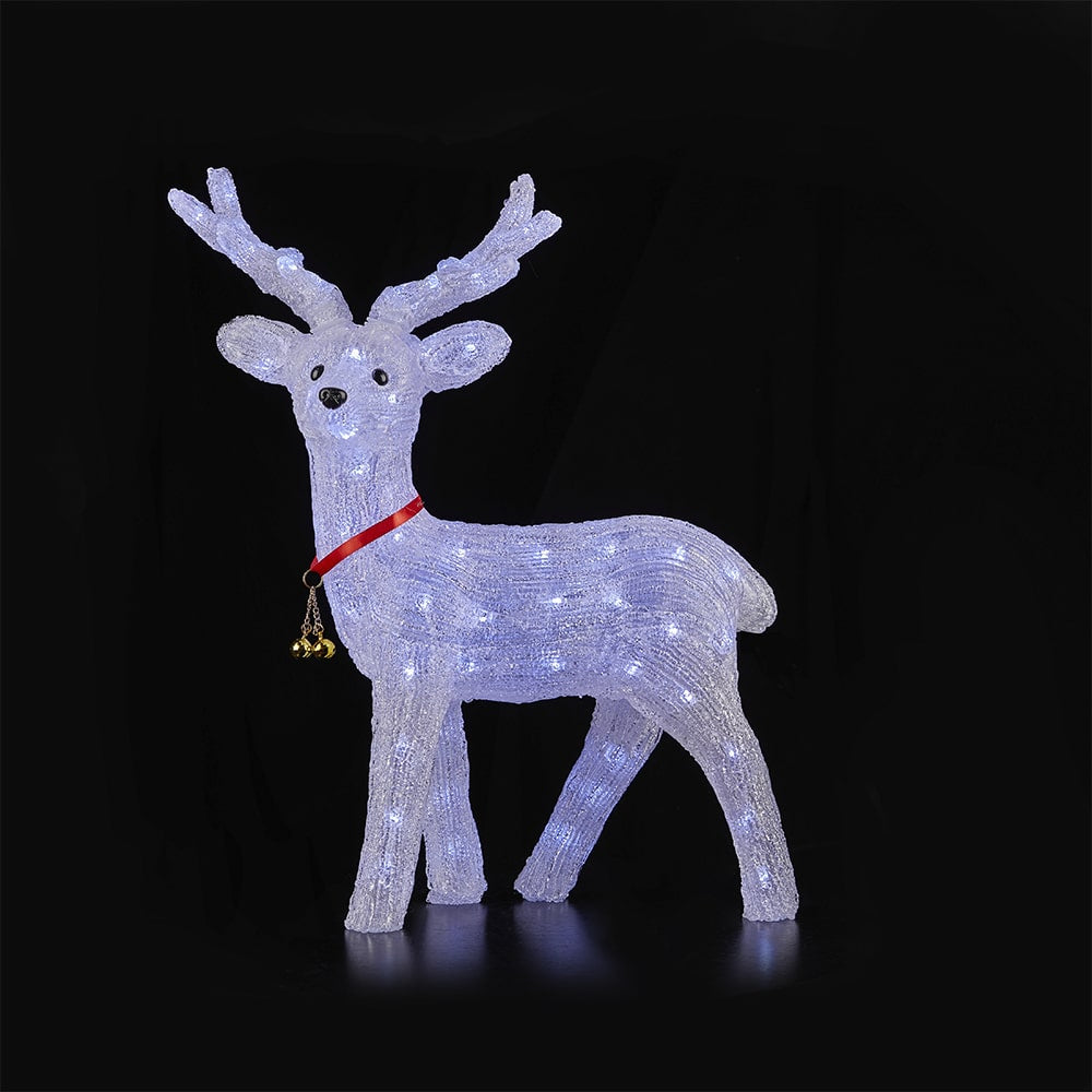 Reinsdyr Akryl - høyde 57 cm med LED-lys