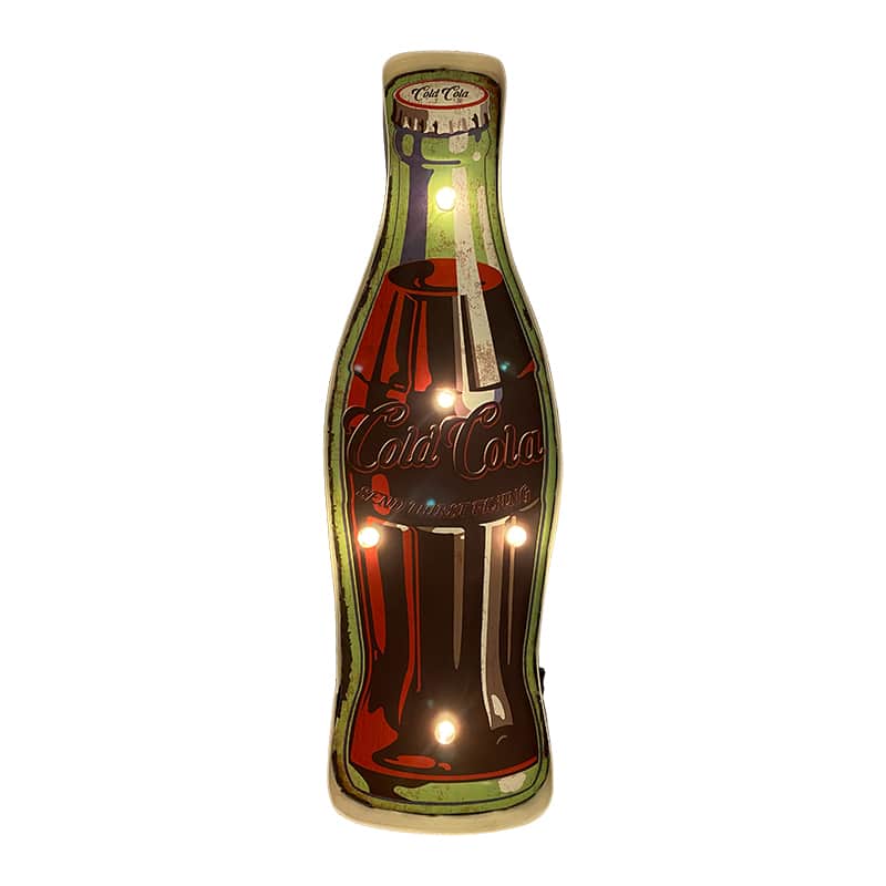 Retro Skilt COCA COLA med lys