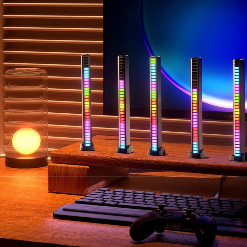 Lydstyrt RGB-Lysplanke for spilling (16 LED)