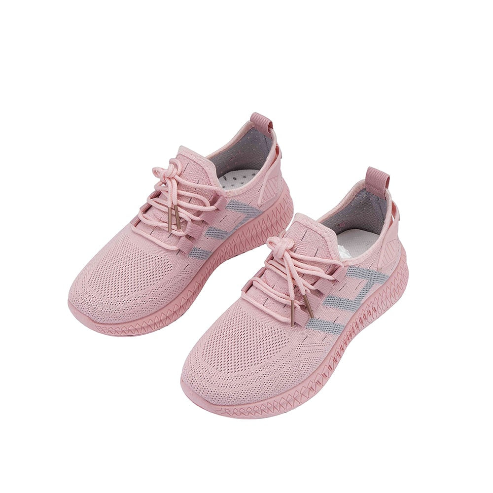 Løpesko/Sneakers for kvinner, pustende og med optimal støtdemping - rosa -