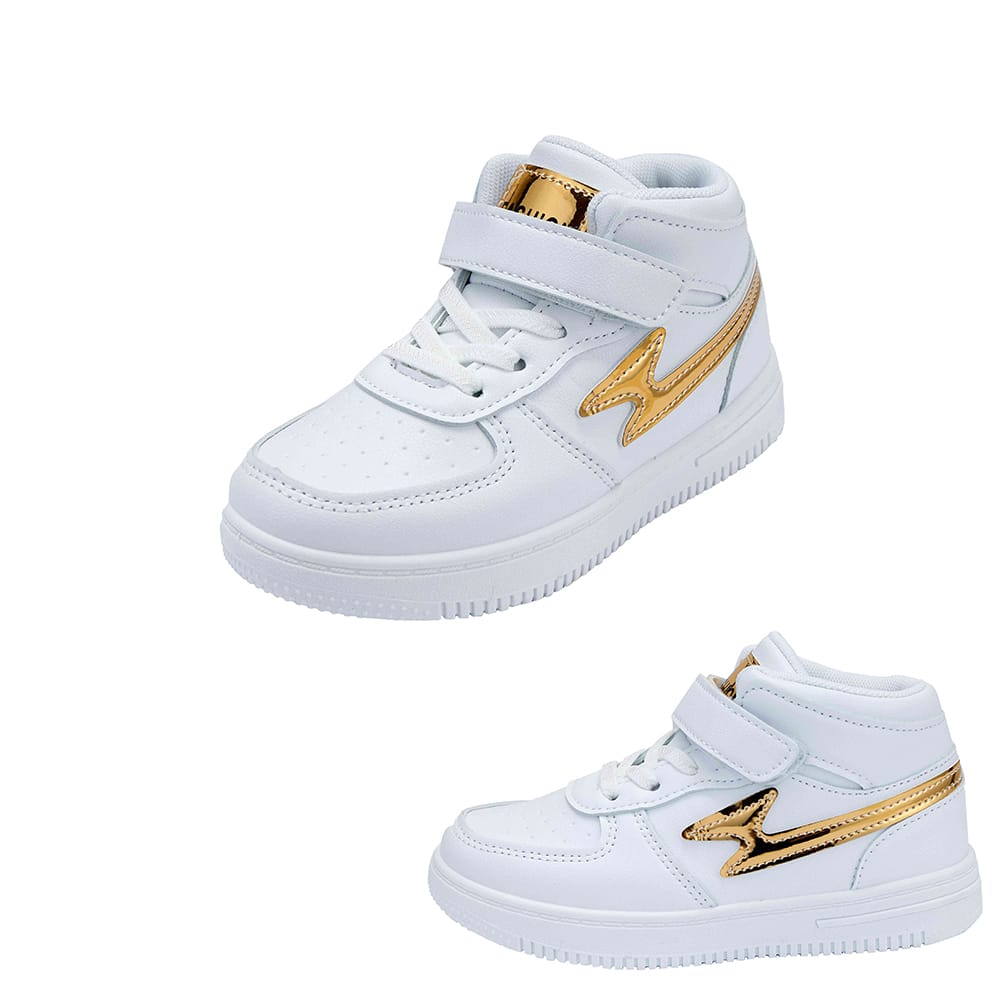 Komfortable og moteriktige barnestøvler med gull-detaljer