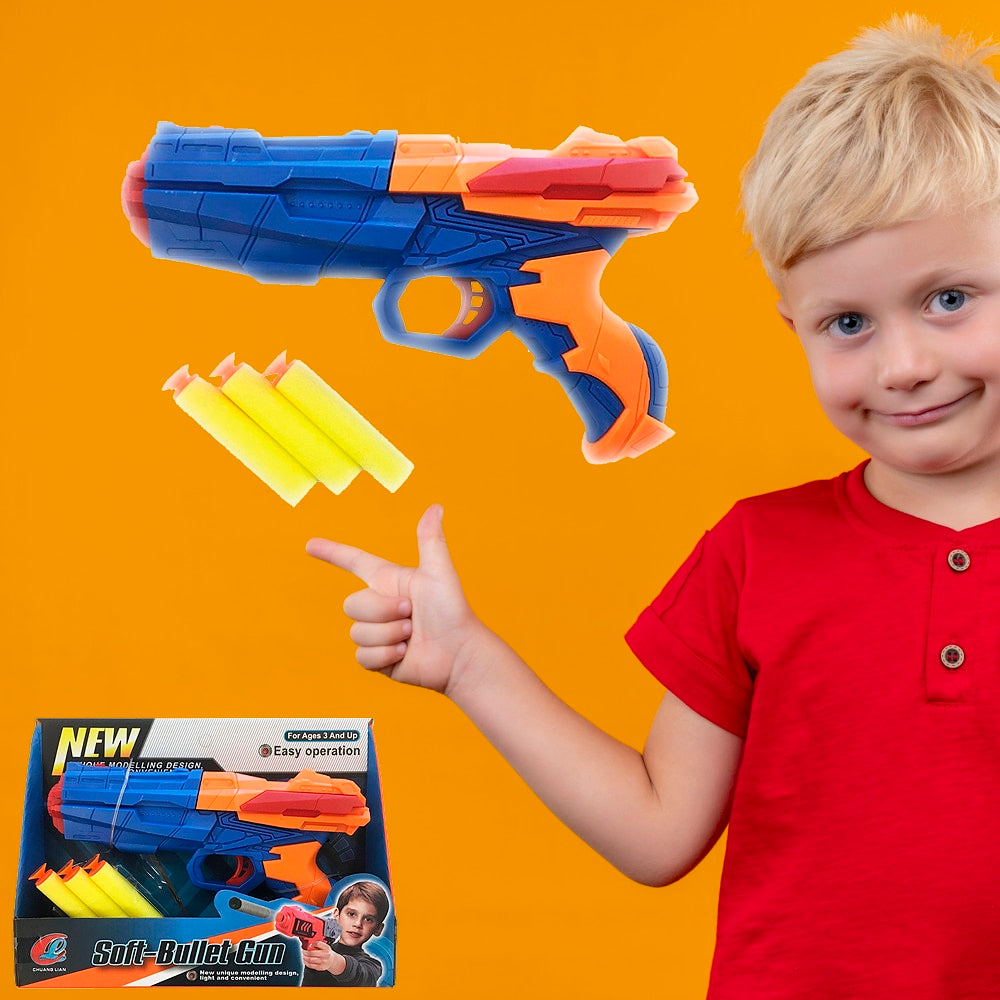 Softgun med 3 stk. Skumpiler