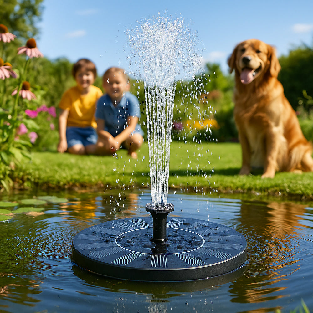 Solcelle-fontene (flytende)