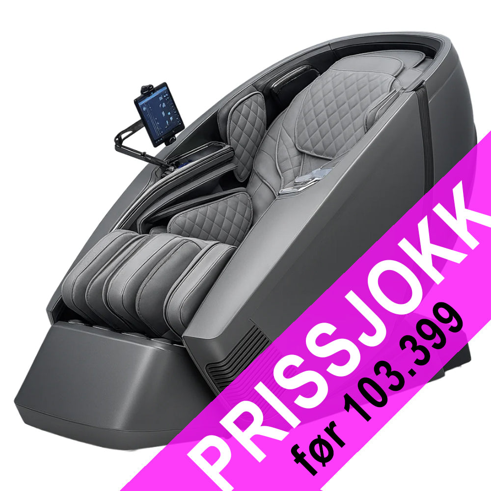 Massasjestol 4D, Lux Pro med en av markedets beste SL-skinner og intelligent AI-styring – Modell 988F6