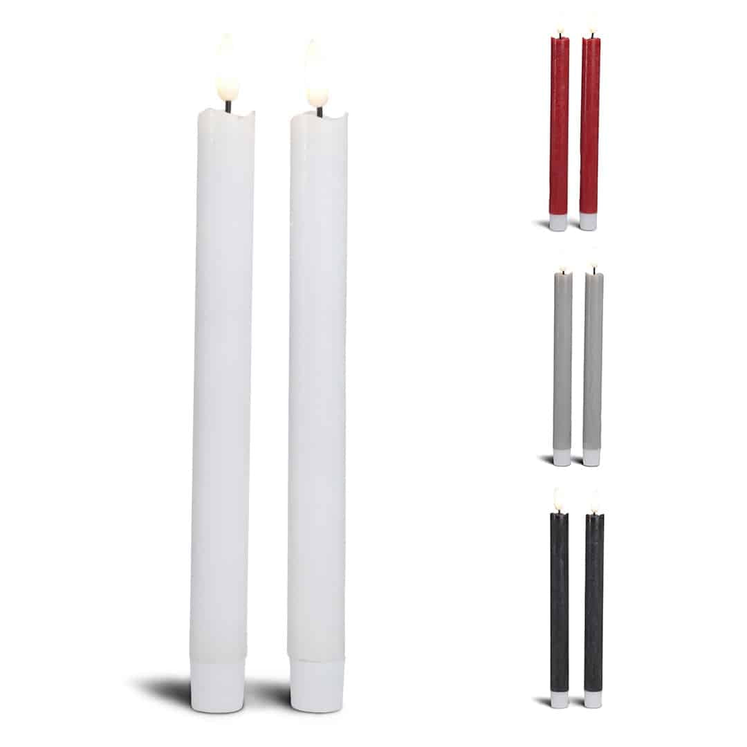 LED kronelys stearinlys - 2 stk. - 22