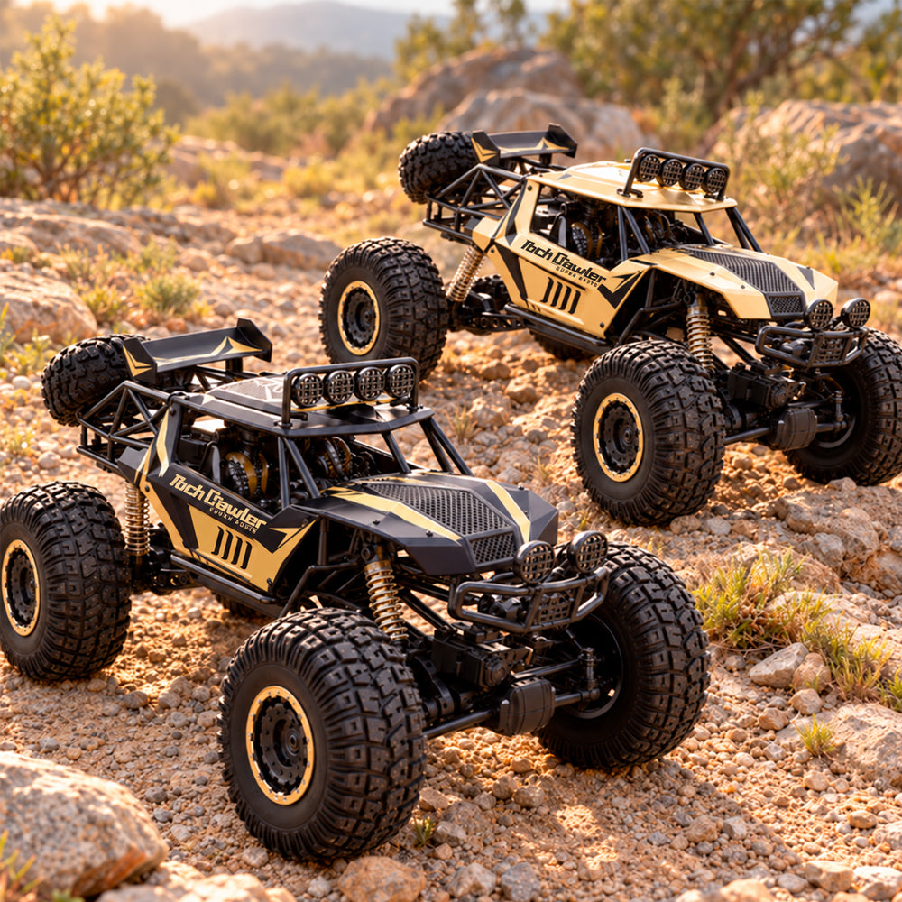 Fjernstyrt offroadbil med 4-hjulstrekk – 50 cm – Gull eller Svart