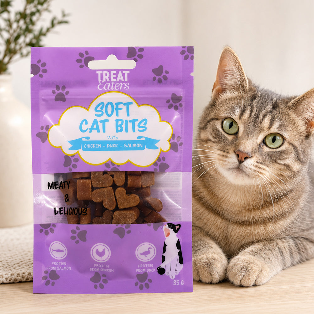 Treat Eaters – Deilige og myke godbiter til voksne katter 35 g
