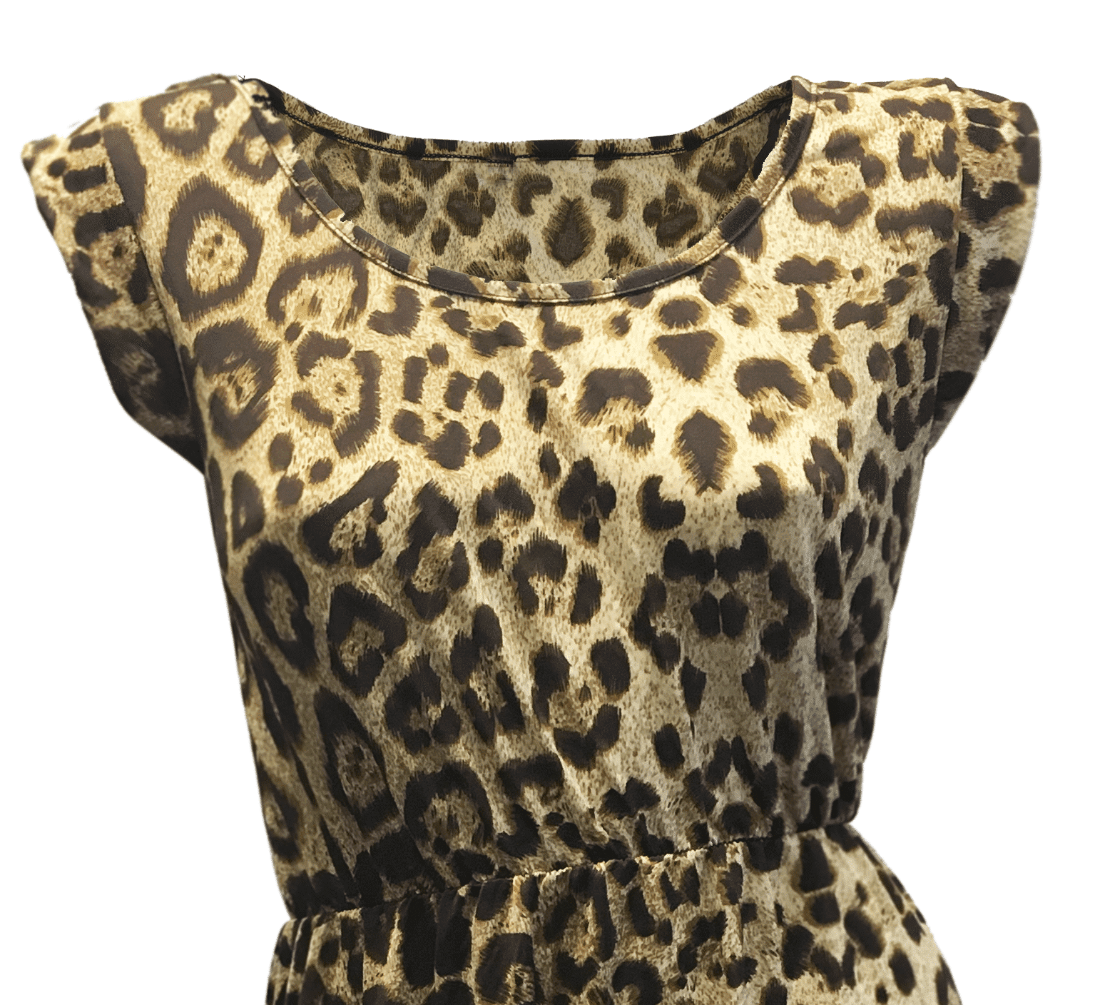 Sommerkjole med Leopardmønster