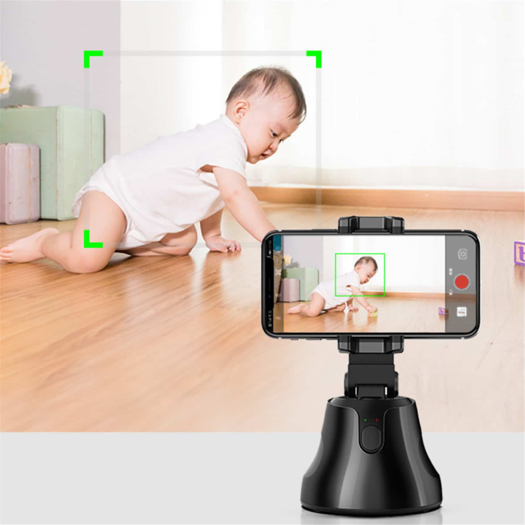 Smartphone selfie stick – Intelligent 360° auto-tracking