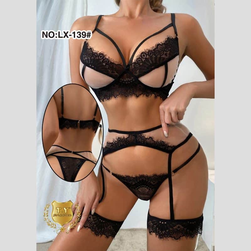 Elegant Lingerie Kjole - Black Temptation